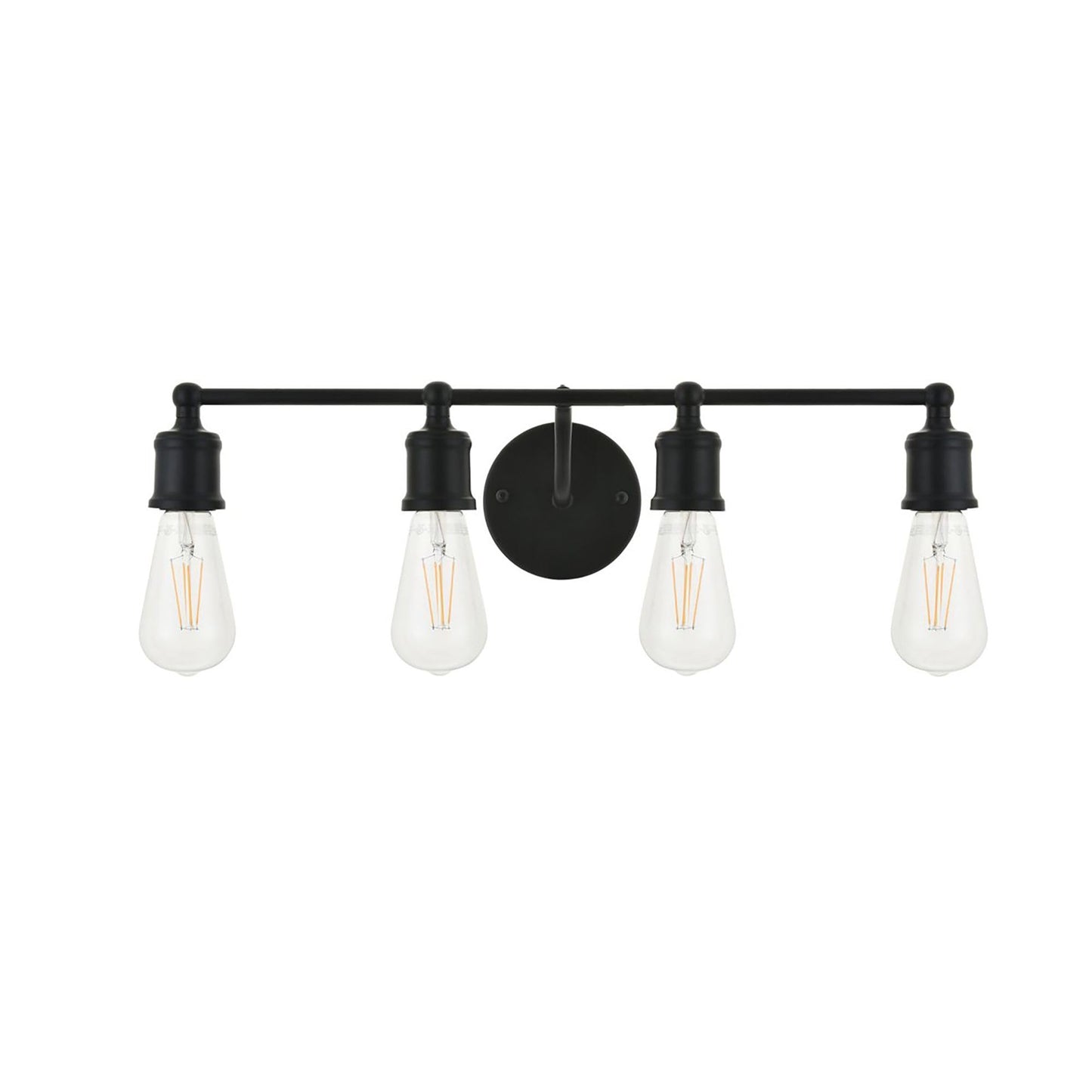 Elegant Lighting Living District Indoor Modern Home Decorative Bright Ceiling Serif 4 Light Black Wall Sconce
