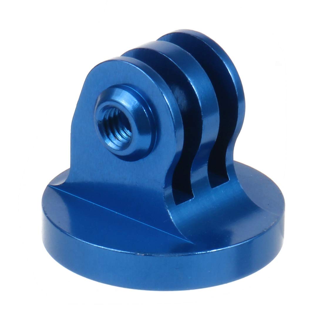 NovelGoal Mini Tripod Mount Adapter 1/4" Aluminium Alloy Base Compatible with GoPro Sports Action Camera Accessories (Blue)