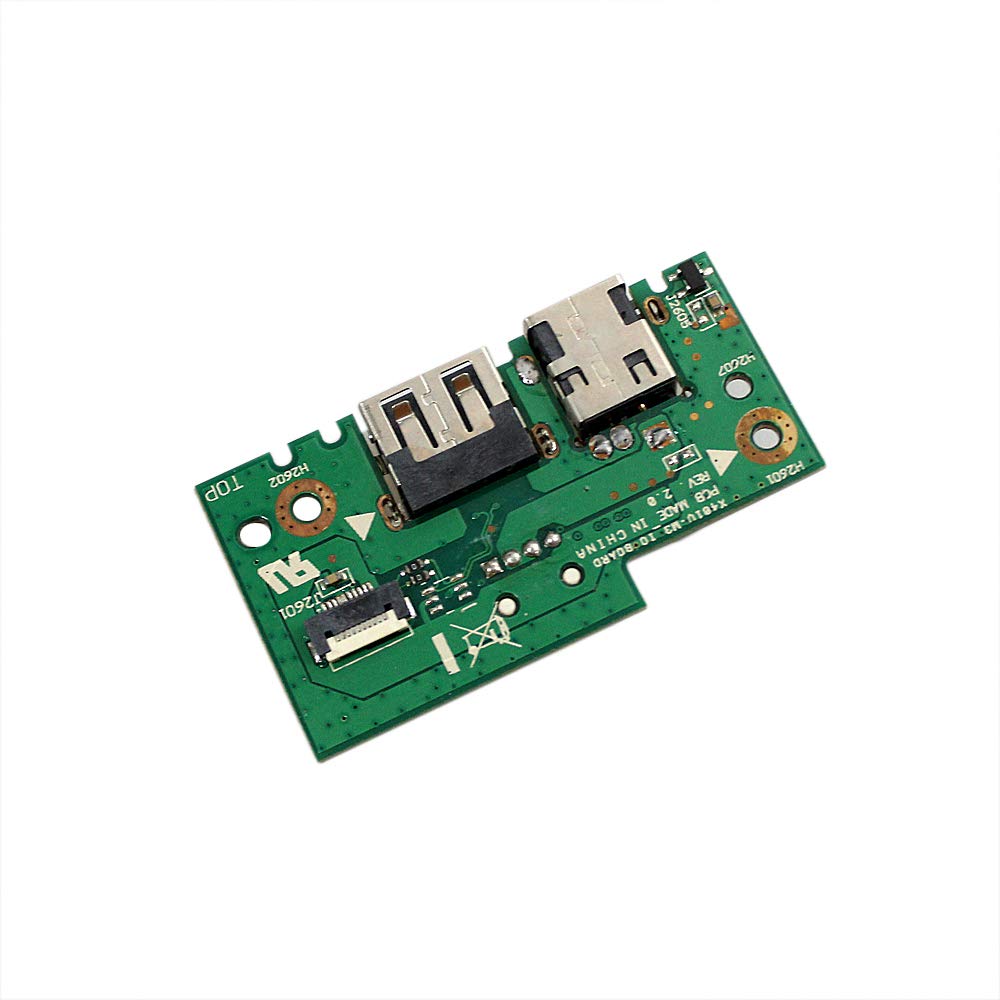 Zahara Laptop DC Power Jack USB Board Replacement for ASUS X401A X401U X501U Series 32XJ1IB0000 60-N4OIO1000 60-NLOIO1001