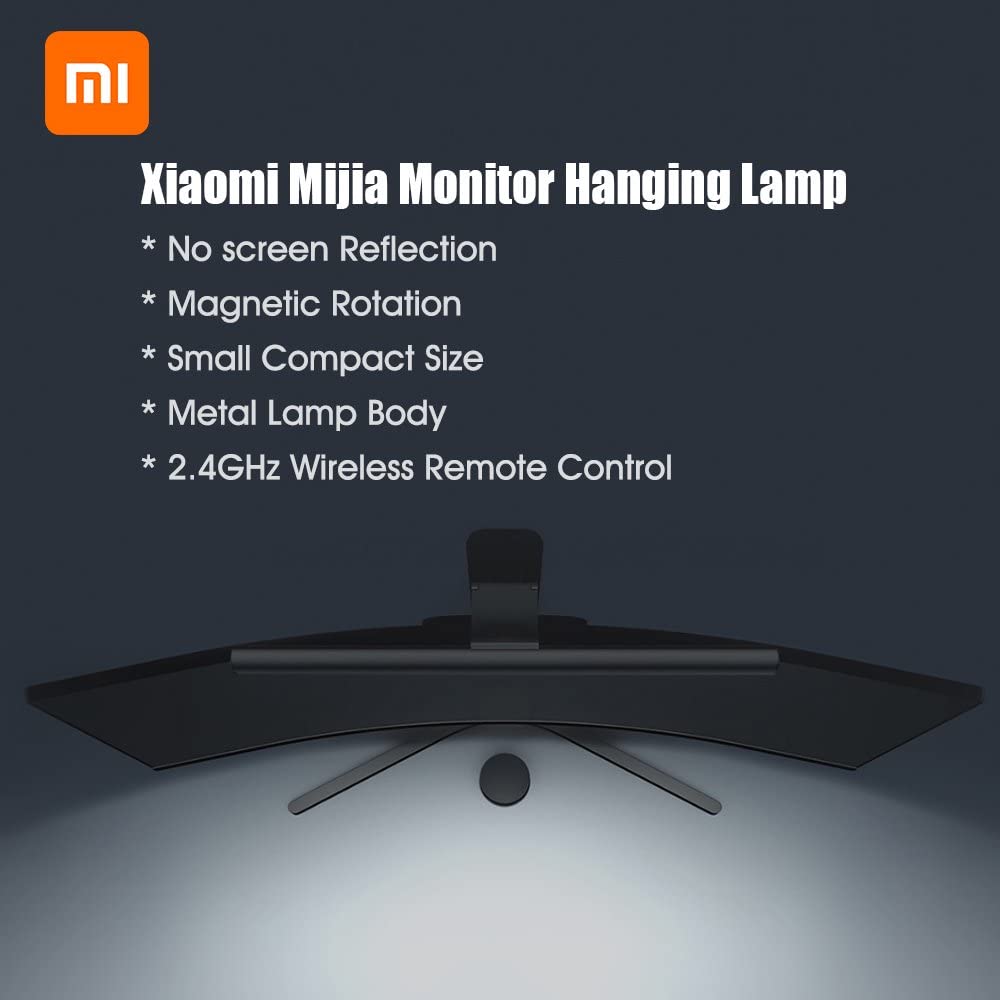Xiaomi Mi Computer Monitor Light Bar, Screen Light Bar (270 Lumens, Adjustable Colour Temperature 2700-6500K, Colour Rendering Index RA95, No