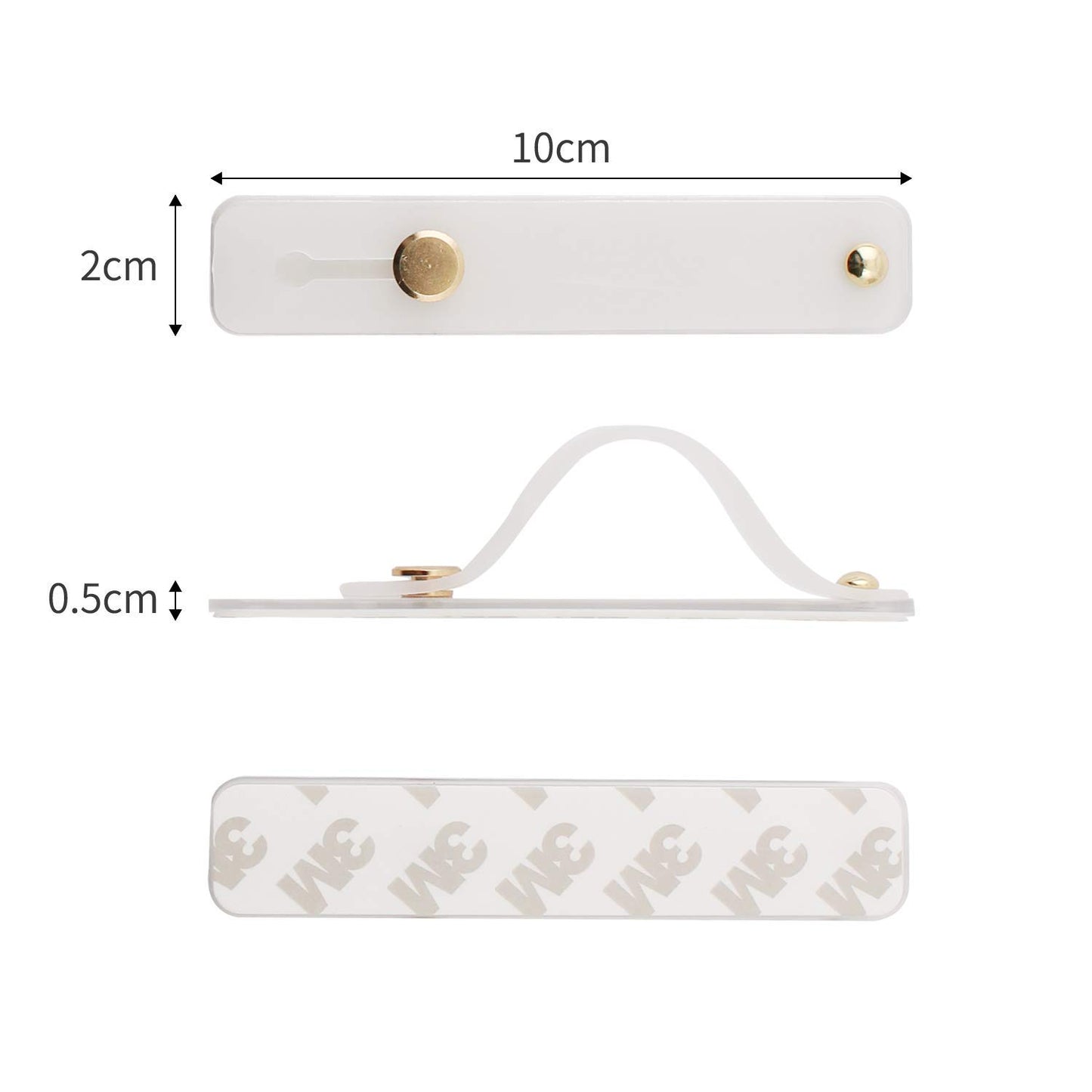 Removable and Reusable Cell Phone Grip Strap, Yetaida Telescopic Finger Kickstand Bracket Universal Silicone Phone Holder Stand and Portable Finger