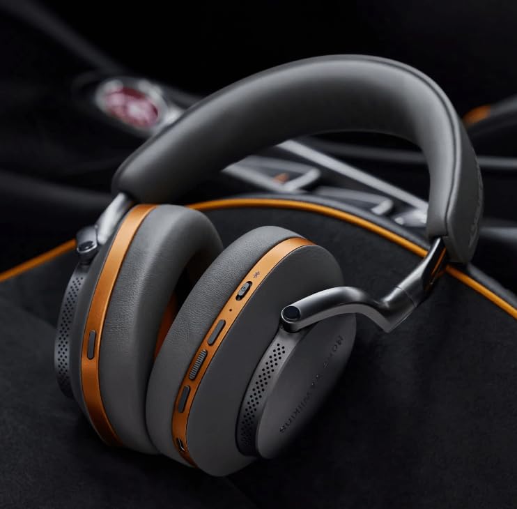 Bowers & Wilkins Px8 McLaren Edition Over-Ear Wireless Headphones, Advanced Active Noise Cancellation, 30-Hour Battery Life, 15-Min Quick Charging