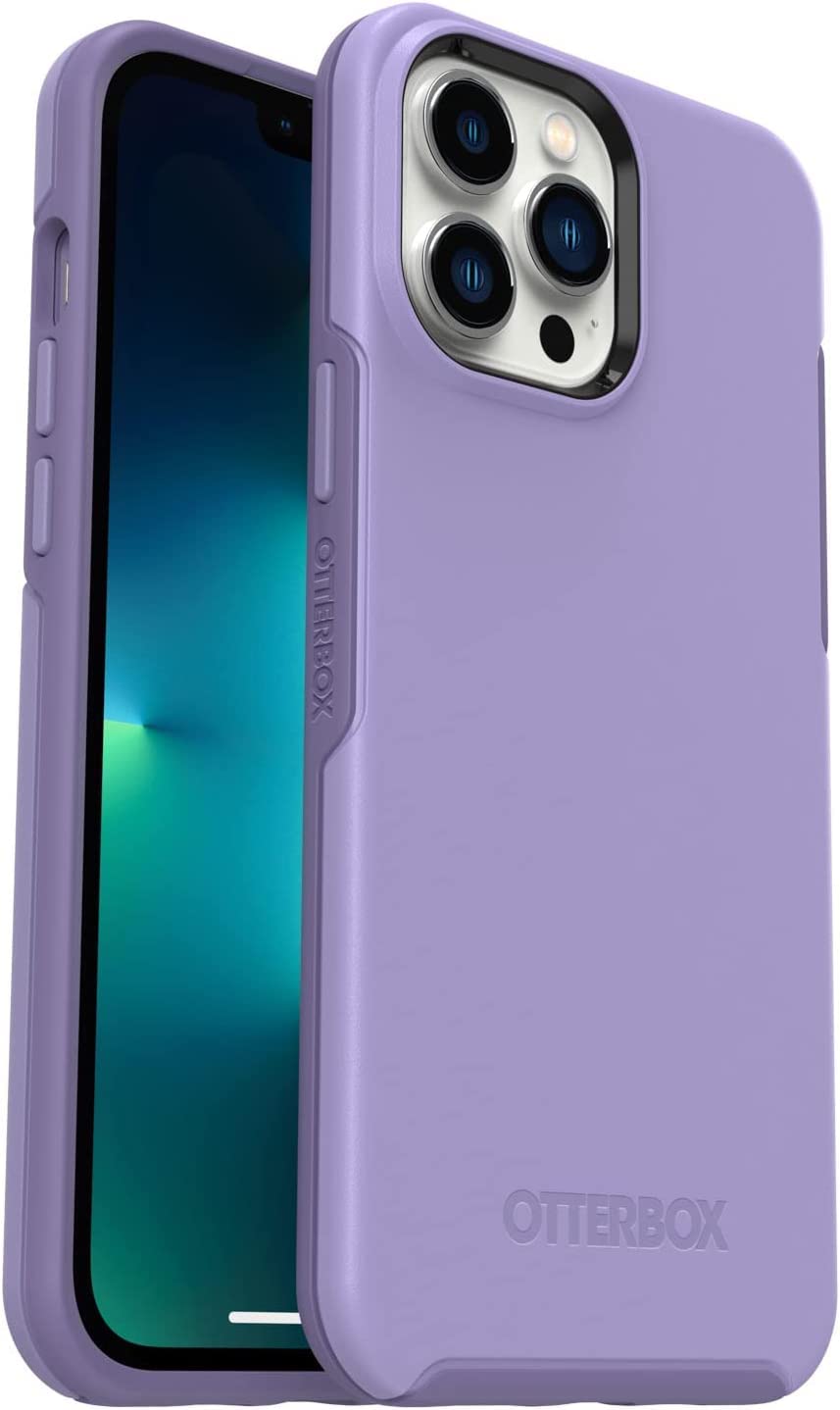 OtterBox iPhone 13 Pro Max & iPhone 12 Pro Max Symmetry Series Case - Rest Purple, Ultra-Sleek, Wireless Charging Compatible, Raised Edges Protect