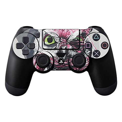 MightySkins Skin Compatible with Sony PS4 Controller - Owl Wink | Protective, Durable, and Unique Vinyl Decal wrap Cover | Easy to Apply, Remove,
