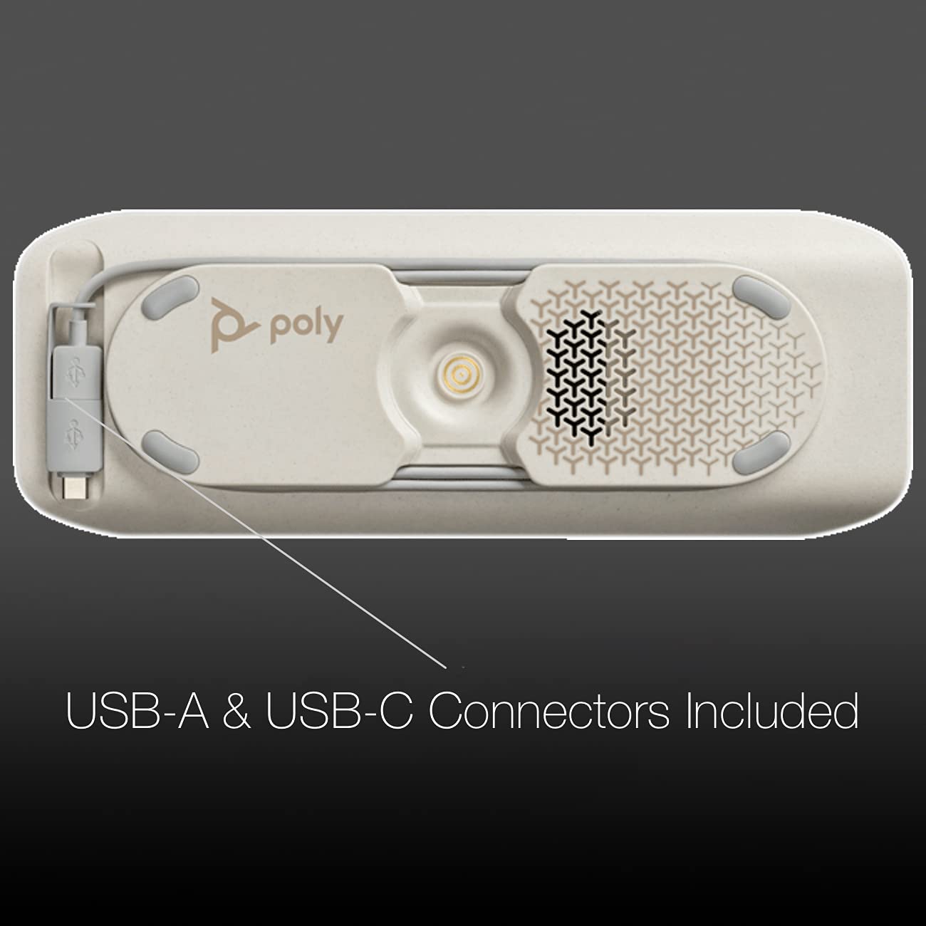 Poly Sync 40+ Teams USB Speaker Speakerphone: Solution for Remote Work, Distance Learning w/Bluetooth Dongle, Streaming Voice, Video, and Support