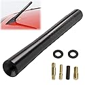 GTP Aluminum Black 4.7" Short Carbon Fiber Vehicle Car Antenna Universal Replacement