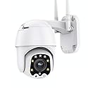 Alptop Outdoor PTZ WiFi IP Security Camera 1080P Home Surveillance Camera Pan/Tilt Two-Way Audio Motion Detection Color Night Vision Auto Tracking