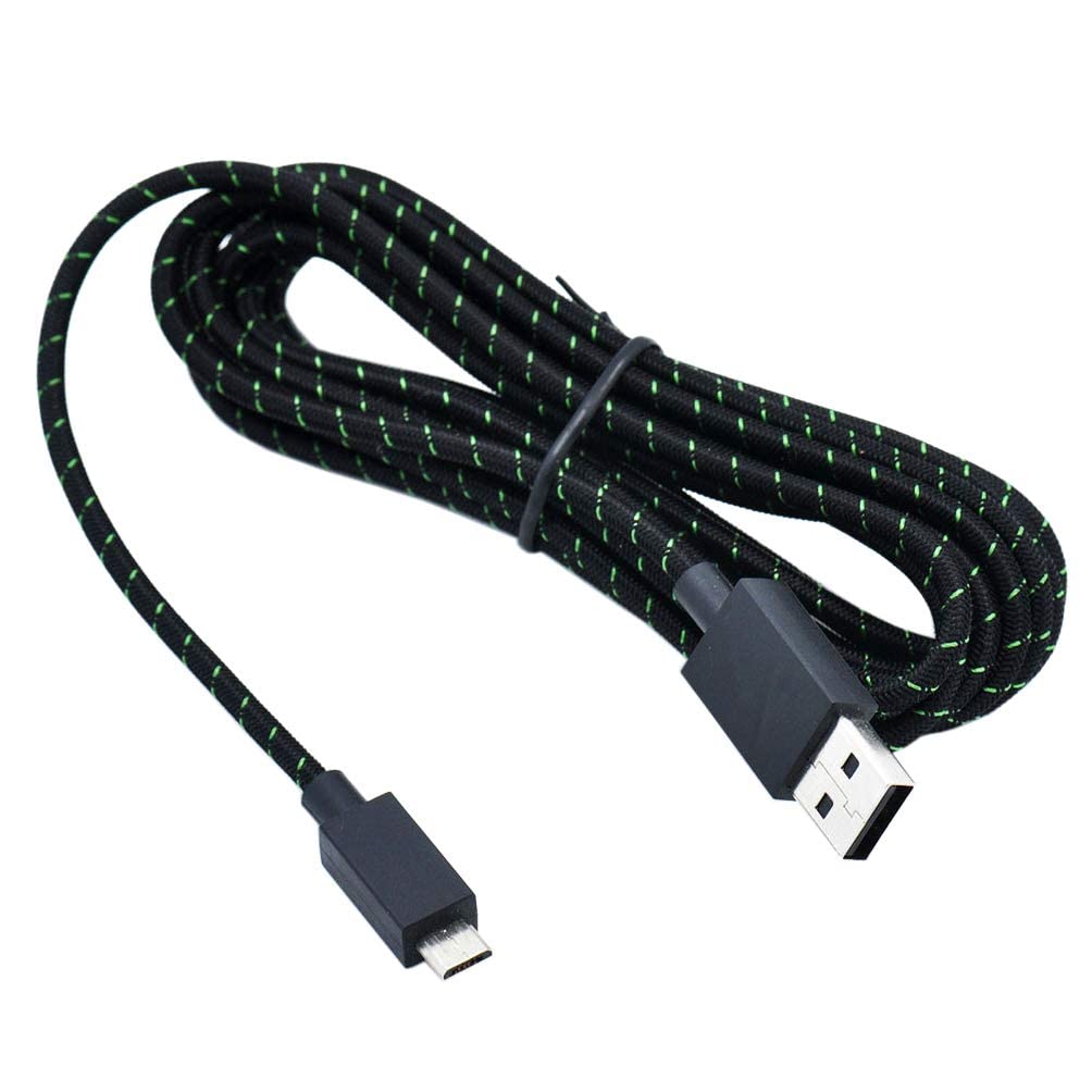 2.7M 9FT Long Elite Controller Braided Original Micro USB Charging Cable Replacement for Microsoft Xbox One Controller Charging Cord