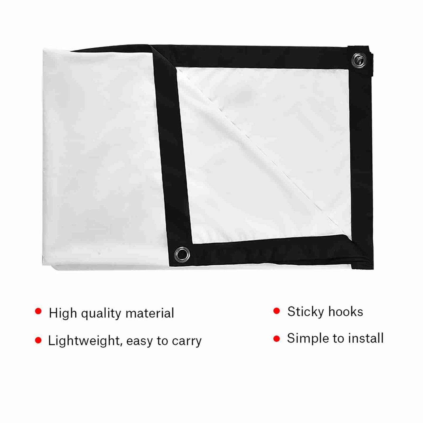 Projector Screen,Foldable Projection Screen for 0utdoor Camping Movie, Open-air Cinema Projector Movies Screen Portable Outdoor Indoor for Home