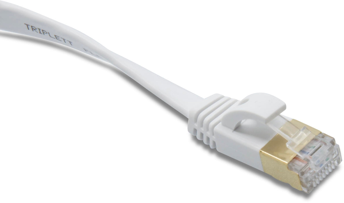 Triplett 25' Black Flat CAT7 Stranded Patch Cable (CAT7FL-25BK)