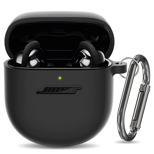 Silicone Case for Bose QuietComfort Earbuds II (2022) & QuietComfort Ultra Case (2023), Shockproof Protective Cover for Bose Earbuds Accessories