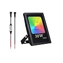 JIAANDA RGB Flood Lights,30W high Power WS2811 Full Color Smart Flood Light, RGB addressable LED Pixel floodlight DC12-24V;IP66Waterproof