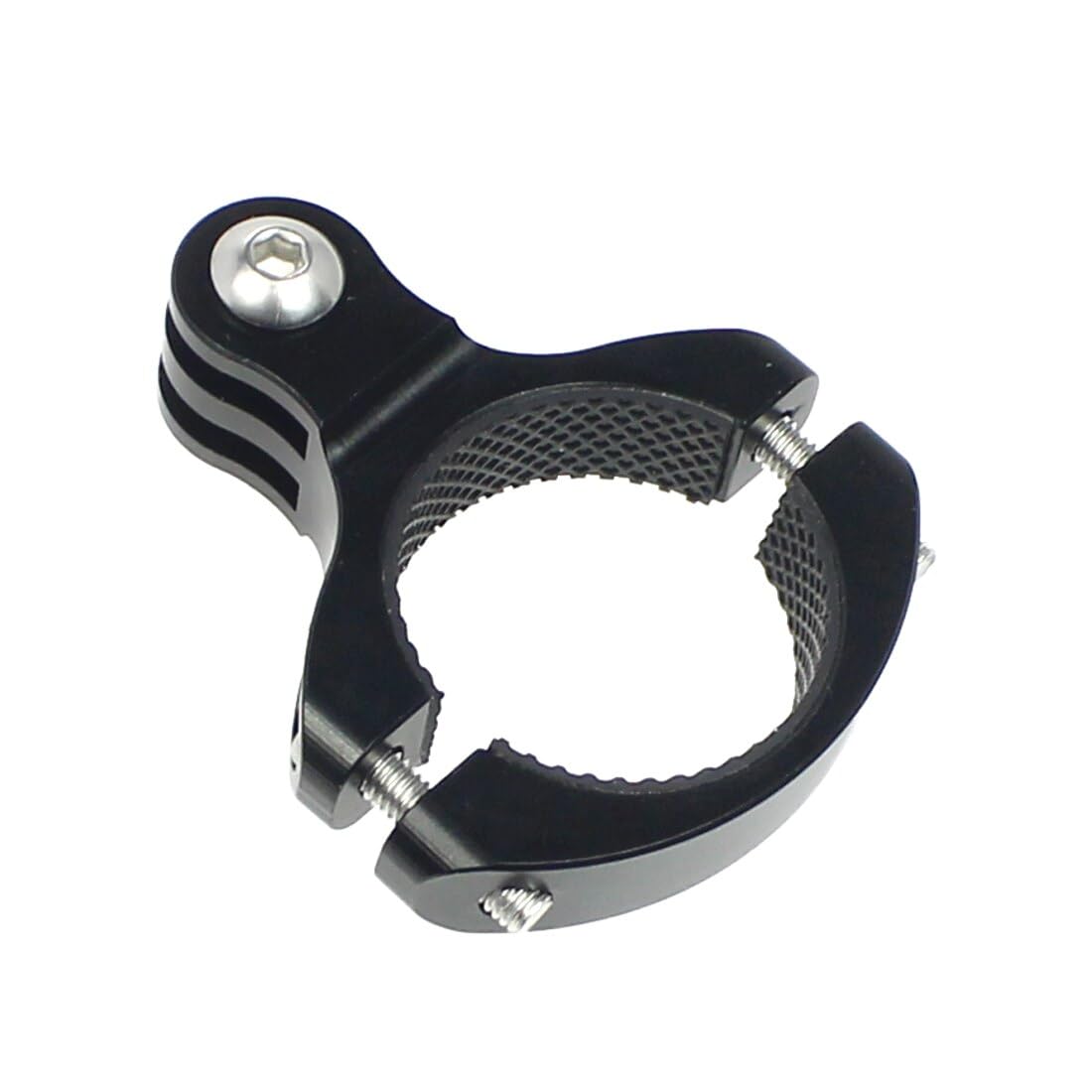 NovelGoal Motorcycle Handlebar Clamp Metal Mount Roll Bar Holder Bike Seat Post Clip Bracket Compatible with GoPro 13 12 11 10 9 8 Bicycle Camera