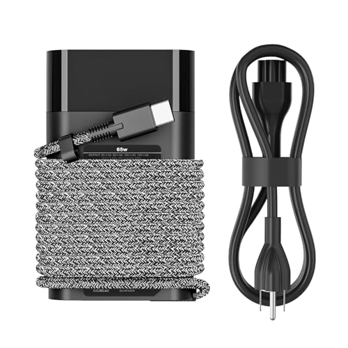 DJW 65W USB C Laptop Charger Compatible with HP Spectre x360,Envy,Elitebook x360,Pavilion, Elite x2,Chromebook,Omnibook,Dragonfly,Zbook,ProBook Travel