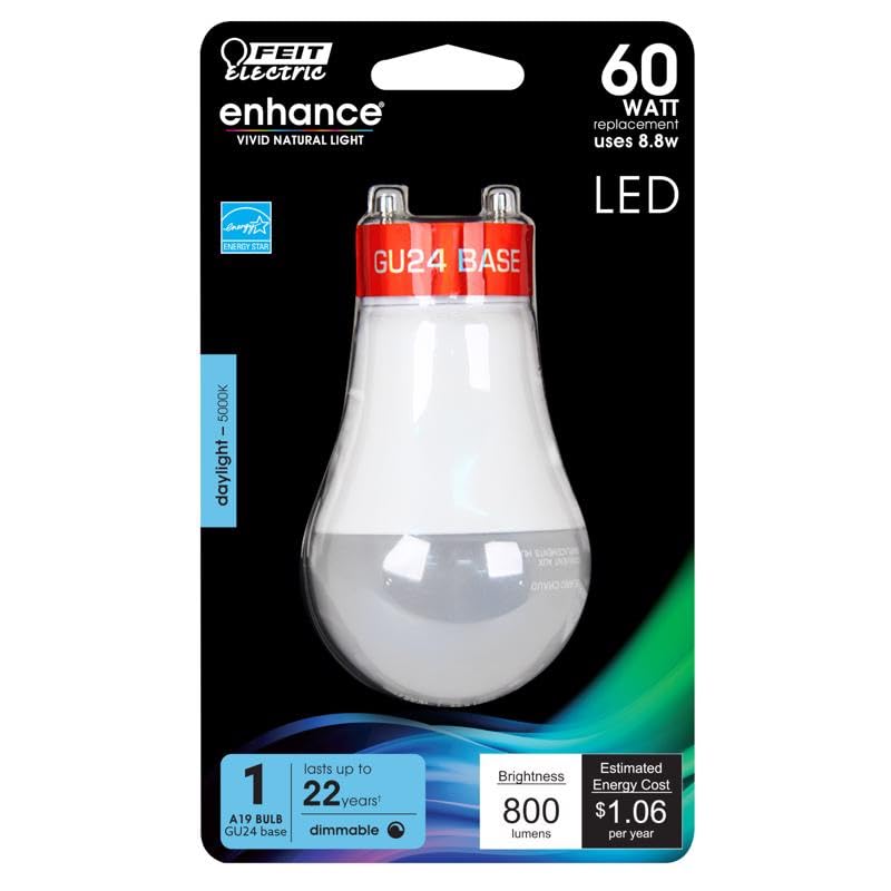Feit Electric LED A19 GU24 DL 60W