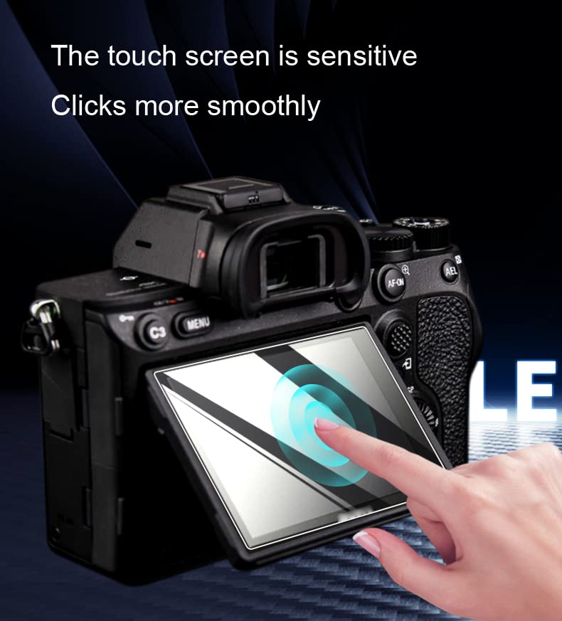 FANZR Screen Protector Compatible for Fujifilm X-T30II, X-T30, X-S10, X-T20, X-T10 Camera (3 Pack), 0.3mm 9H Anti-Scratch Tempered Glass