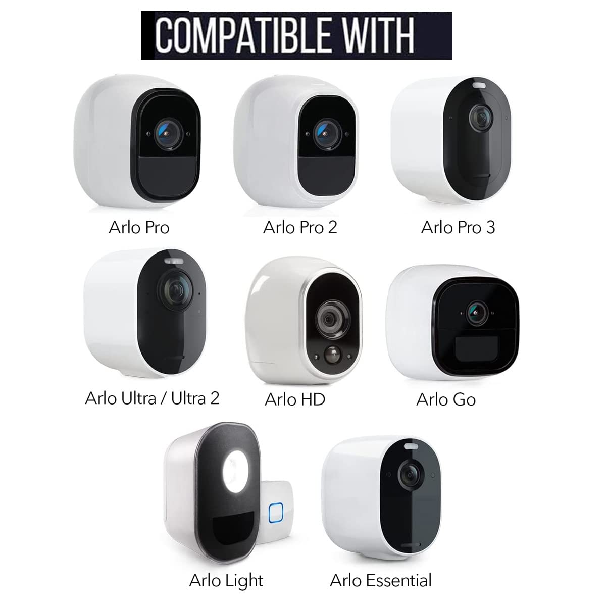 PCUORLEORS Security Camera Metal Wall/Ceiling Mount, Indoor/Outdoor Mount Compatible with Arlo, Arlo Pro 2 3, Arlo Ultra CCTV Camera and Compatible