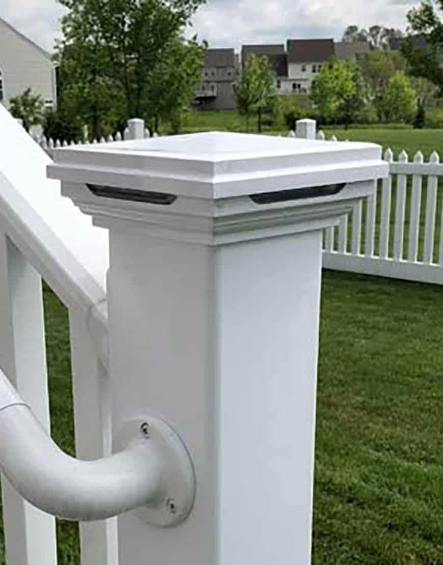 Tru-Scapes® 4? Low Voltage Vinyl LED Deck & Fence Post Cap Light - NOT Solar