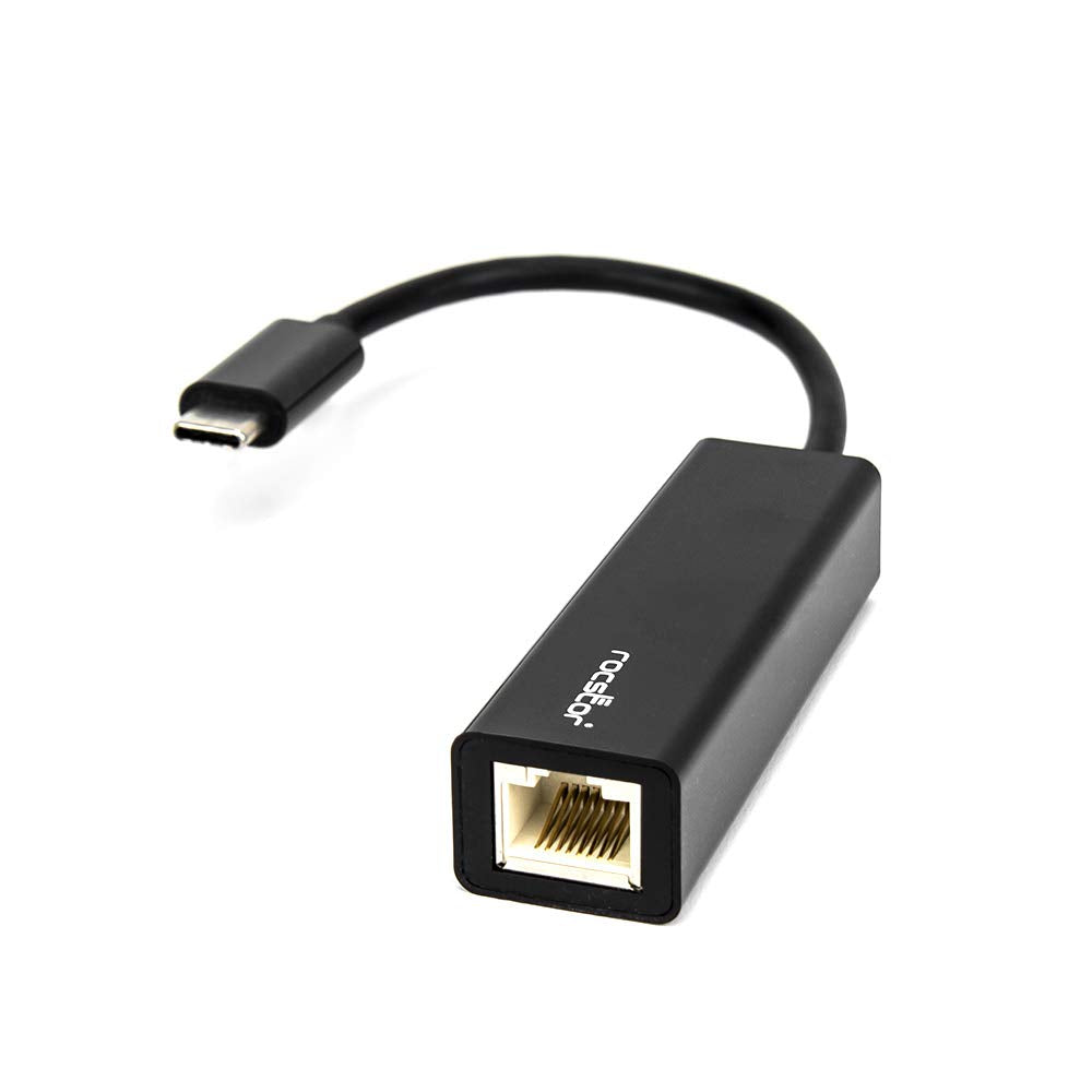 Rocstor Y10A174-B1 Premium USB-C to Gigabit Network Adapter - USB Type-C to Gigabit Ethernet 10/100/1000 Adapter - Compatible with Mac & PC - Plug