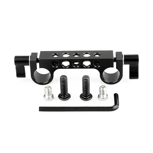 NICEYRIG 15mm Rod Clamp with 1/4"-20 Standard Thread for Camera Shoulder Rig 15mm DSLR Camera Cage Rig