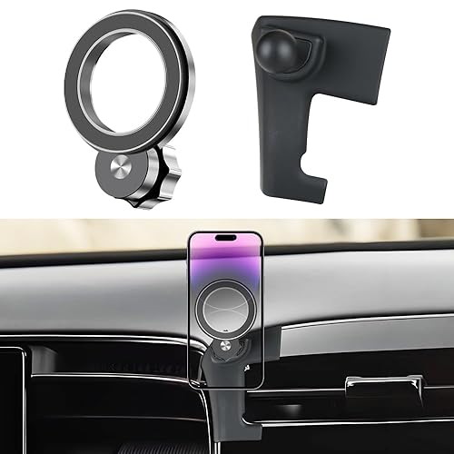 JIEZMO Car Magnetic Phone Mount for Hyundai Tucson 2022 2023 2024 and Hyundai Santa Cruz 2022-2024 Auto Interior Accessories Best Cellphone Holder
