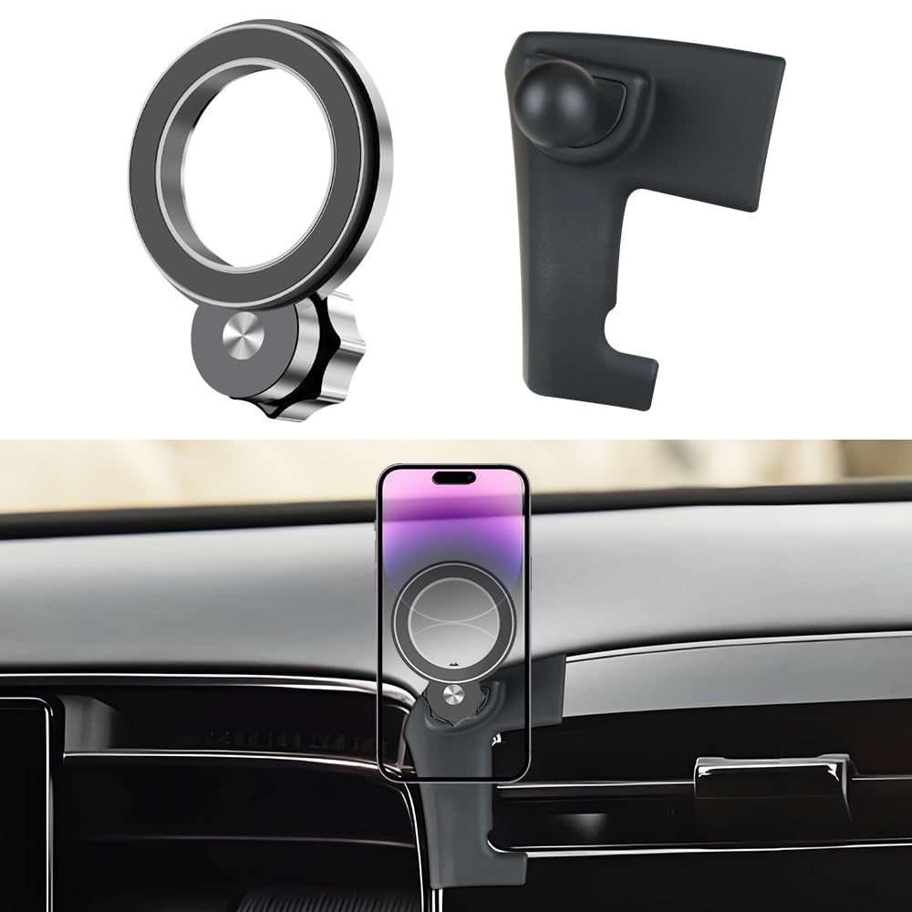 JIEZMO Car Magnetic Phone Mount for Hyundai Tucson 2022 2023 2024 and Hyundai Santa Cruz 2022-2024 Auto Interior Accessories Best Cellphone Holder