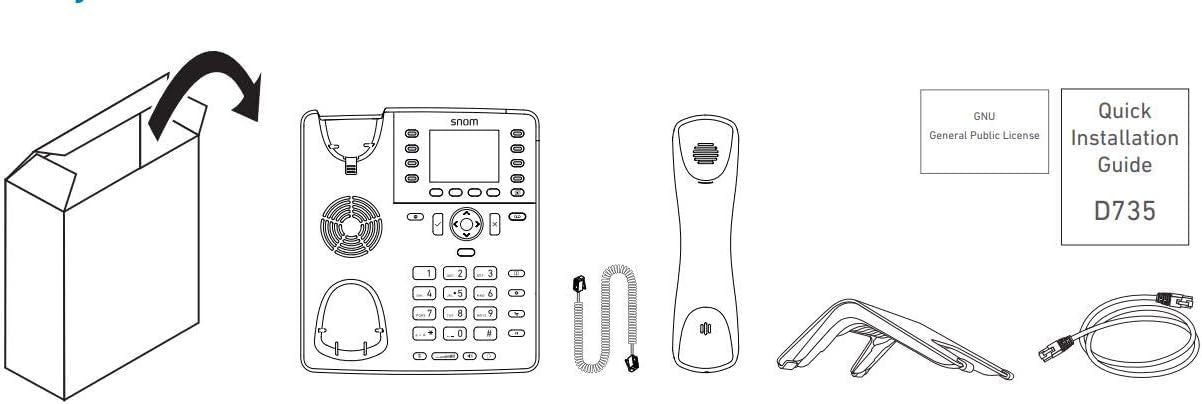 Snom Technology D717 Snom D717 Sip Phone 3.2 Lcd 4 Sip