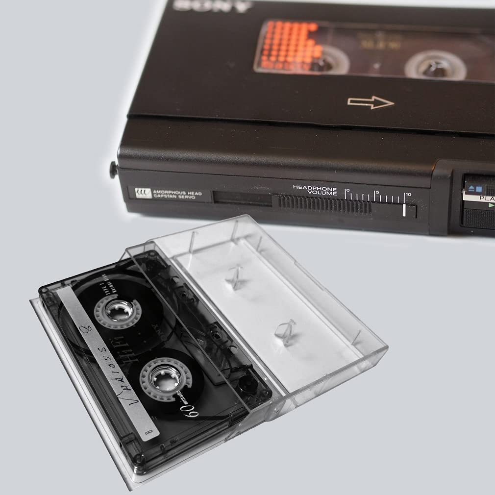 Evelots Cassette Tape Storage Cases, 2 Pack, Holds 50 Cases