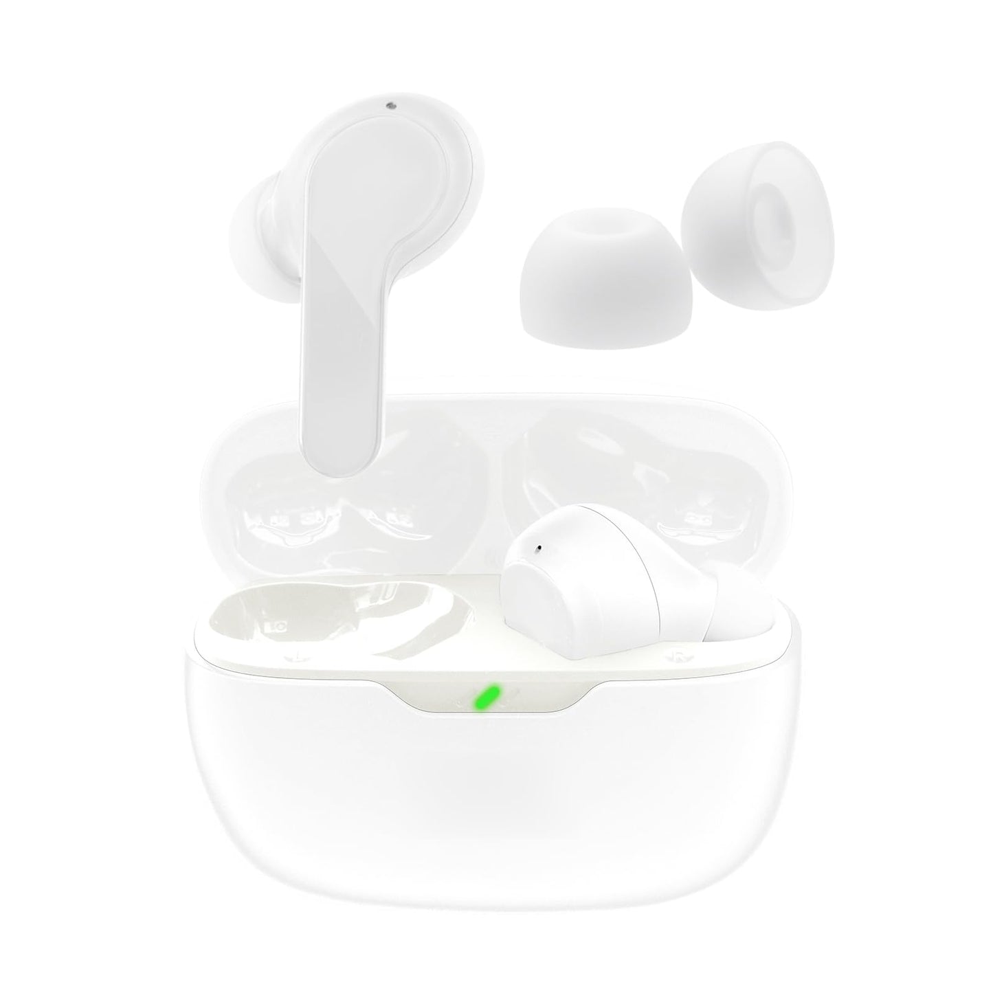 Ear Tips Replacement for JBL Vibe Beam/JBL Vibe Beam 2 / JBL Tune Beam Earbuds, Silicone Earbuds Tips, 9 Pairs (S/M/L) White