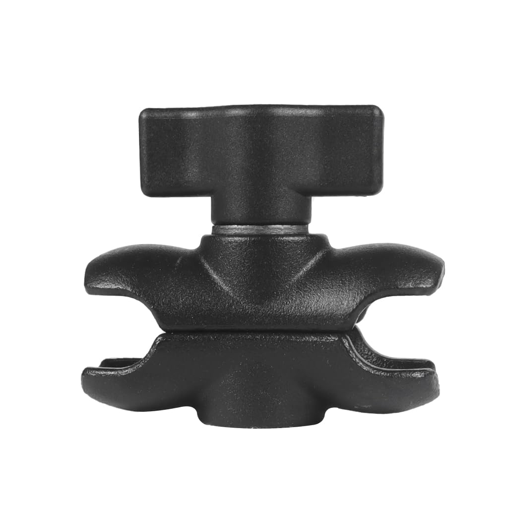 NovelGoal Aluminum Alloy Double Socket Arm for 25mm/1'' Ball Head Holder Mount Clamp Compatible with RAM Bicycle Motorcycle Camera Extension Arm 5.5CM