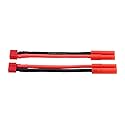OliRC 2pcs 4mm Bullet Banana HXT Connector to Female T-Plug Connector Adapter with 12awg 10cm Wire(C70-2)