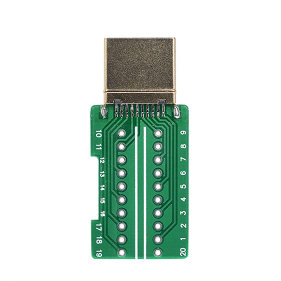 Oiyagai HDMI Male Breakout Adapter - Solder Wiring Terminal Board with Plastic Cover, Stereo Signal Repair for HD TVs, Monitors & DIY Projects