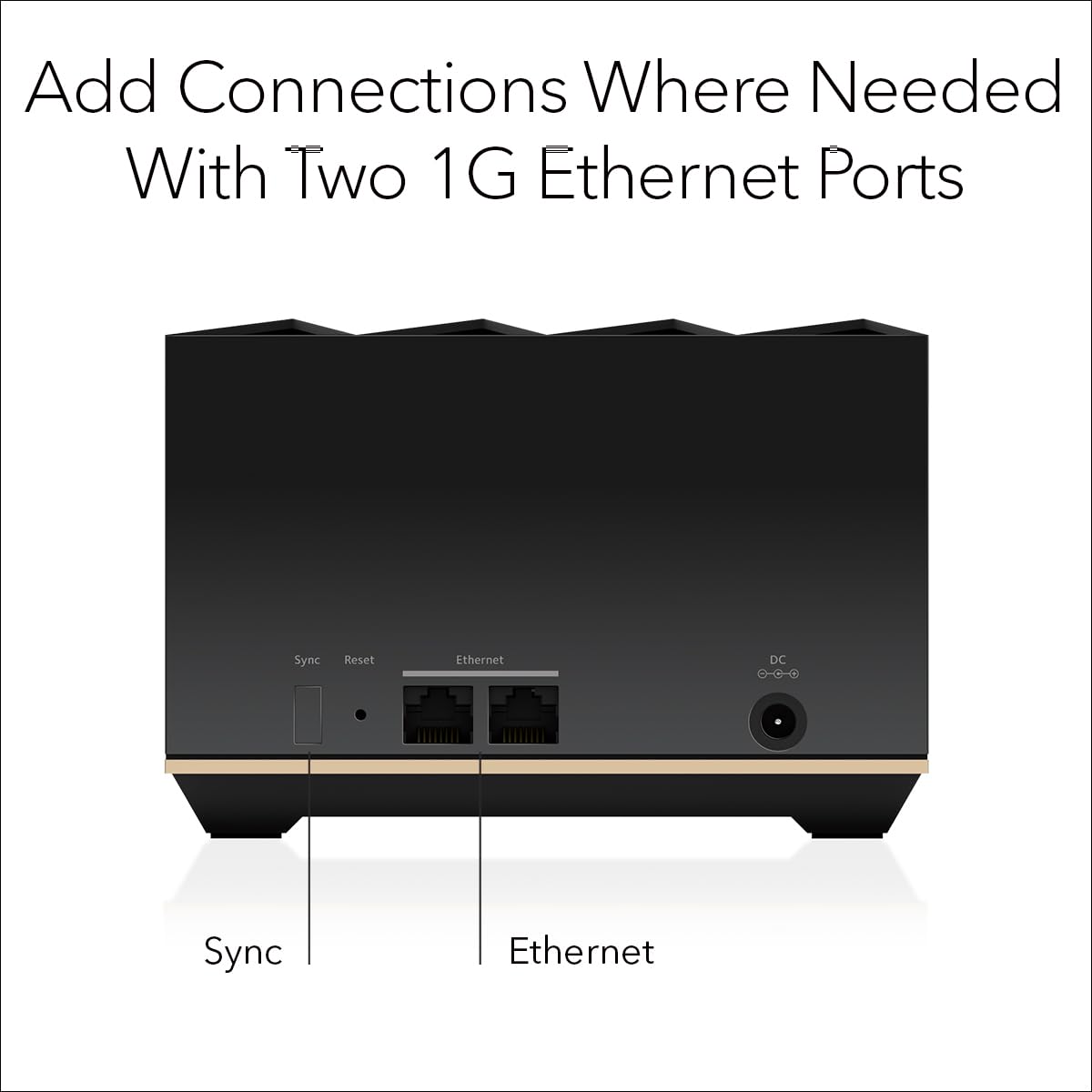 NETGEAR Nighthawk Tri-Band Whole Home Mesh WiFi 6E Add-on Satellite (MS90) - Works with Your Nighthawk MK93S System - Adds Up to 2,500 sq. ft