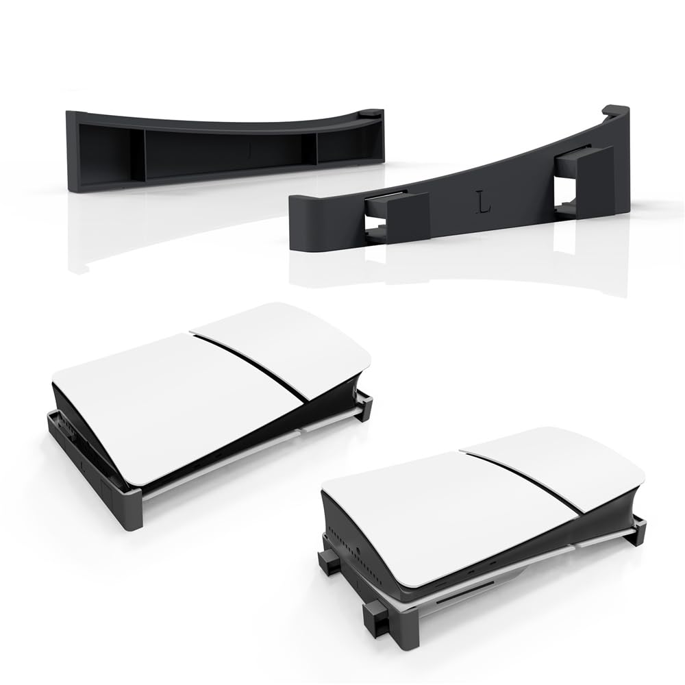 Horizontal Stand for P 5 Slim Editions Base Holder Console Stand Base Storage Holder (Black)