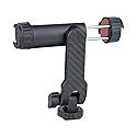 Dual Cold Shoe Phone Mount Holder - Universal Adjustable Smartphone Clamp with Dual Cold Shoe Mounts for Microphone & LED Light, 360° Rotating Ball