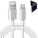USB C Charger Cable for Samsung Galaxy Z Flip 7, 7FE, 6, 5, 4, 3, 2, Samsung Galaxy Z Fold 7, 6, 5, 4, 3, 2 Android Phone Car Power Charging Cord