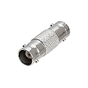 Cmple - BNC Female to Female Coupler Barrel Bayonet Connector Jack to Jack Adapter for RG59 RG6 RG11 Coaxial Cables, CCTV, Security Cameras, GPS