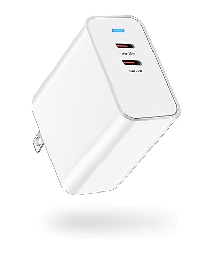 Ftenlyen 40W Dual Port USB C Charger Block, 20W+20W PD 3.0 Fast Charging for iPhone 15/14/13/12/11/XS/XR/X, iPad Pro/Air/Mini, Google Pixel, Samsung