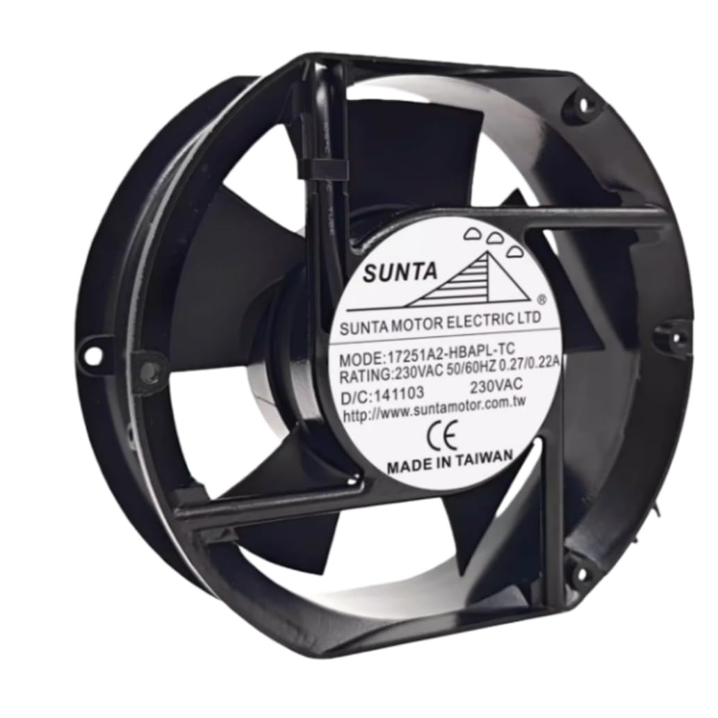 17251A2-HBAPL-TC Cooling Fan 17.2CM for 230V 0.27/0.22A 172MM 172X150X51MM 2-Wire Fan