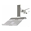 Humanscale M2NHW Polished Aluminum Notebook Mount Laptop Holder Bracket for M2 or M8 Monitor Arms