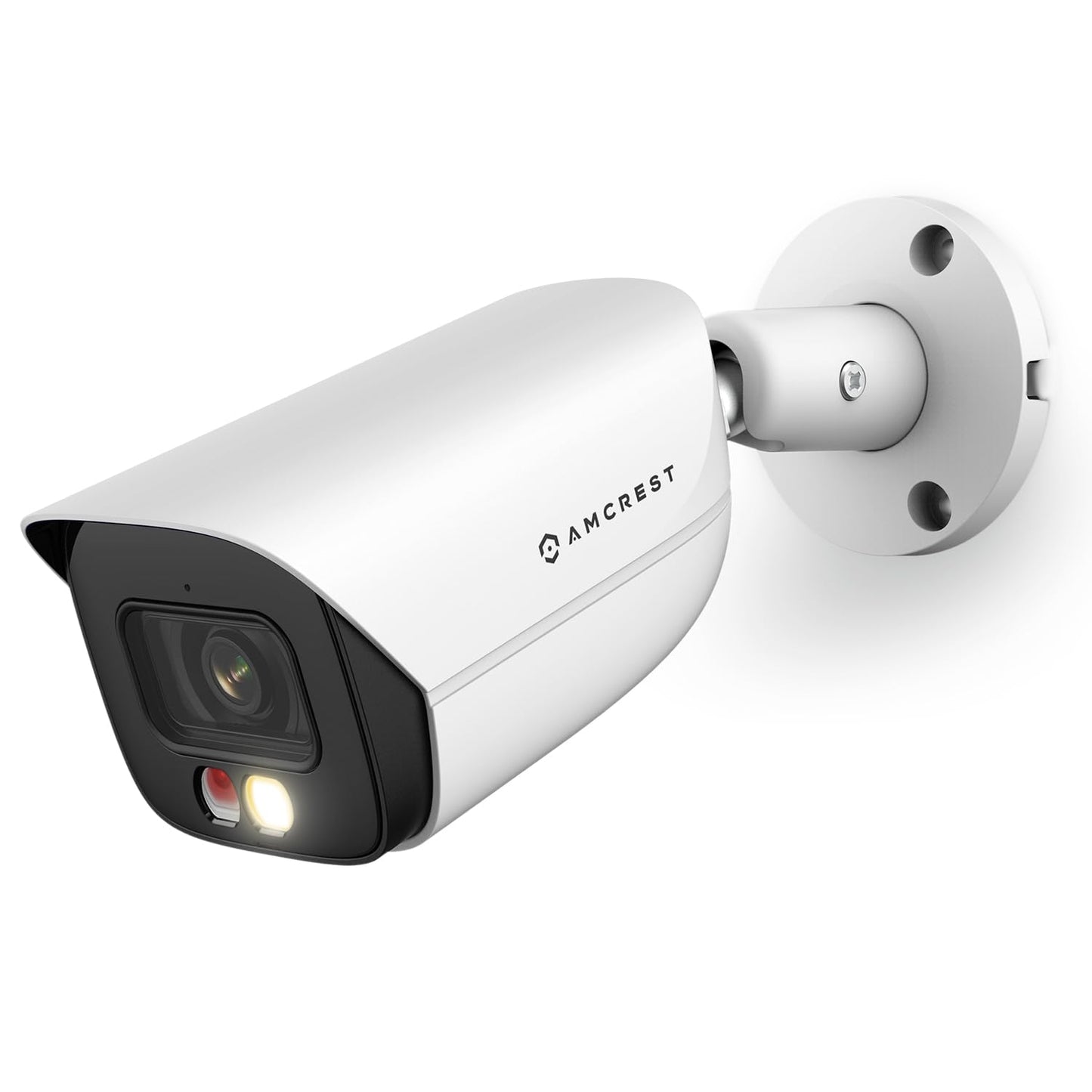 Amcrest 5MP IP PoE AI Camera w/ 49ft Color Night Vision, Security Outdoor Bullet Camera, Built-in Microphone, Human & Vehicle Detection, Active