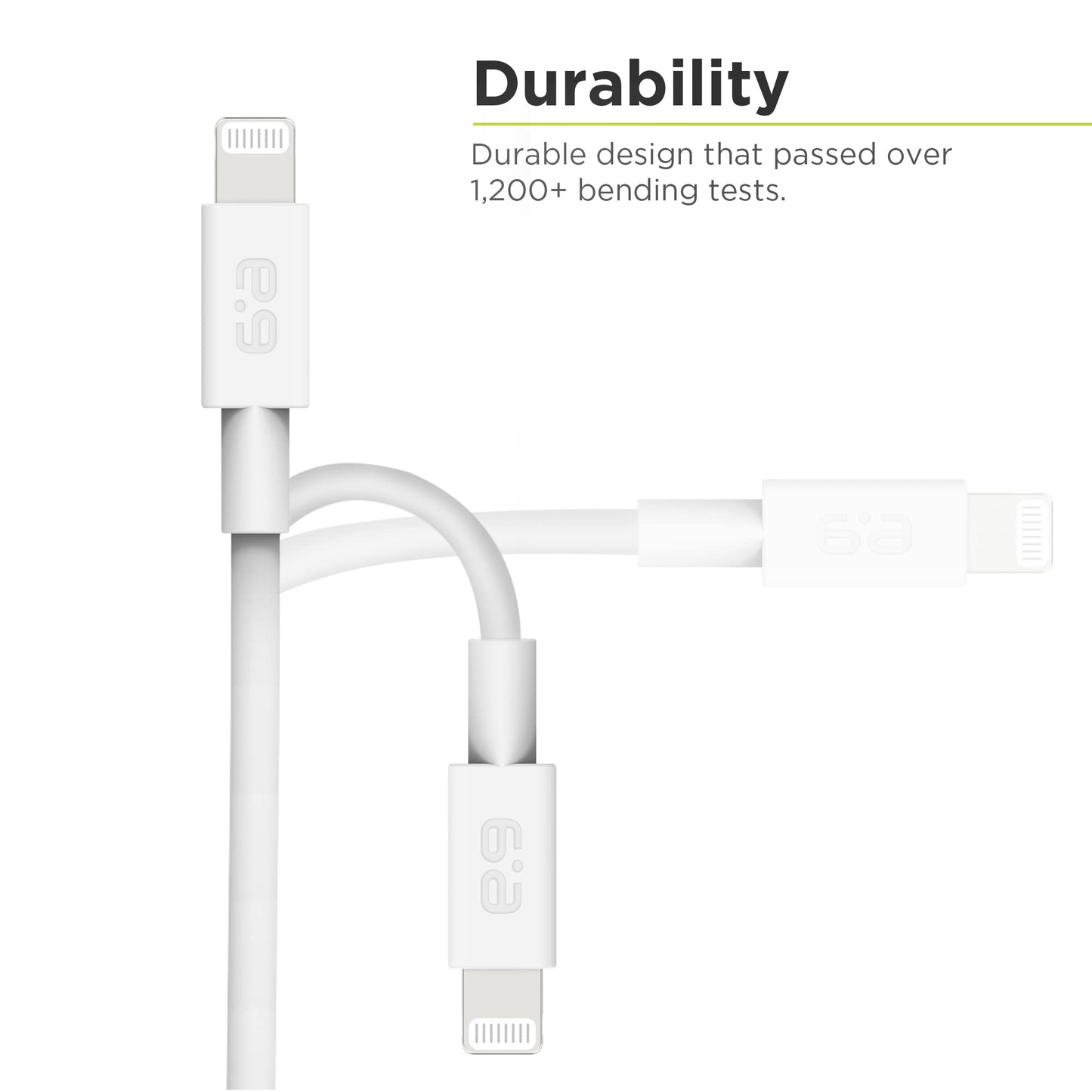 PureGear USB C to Lightning Cable (3 ft, White), MFi Certified Cable for iPhone 14 Pro Max/14/13 Pro Max/13/12 Pro Max/12/11 Pro…