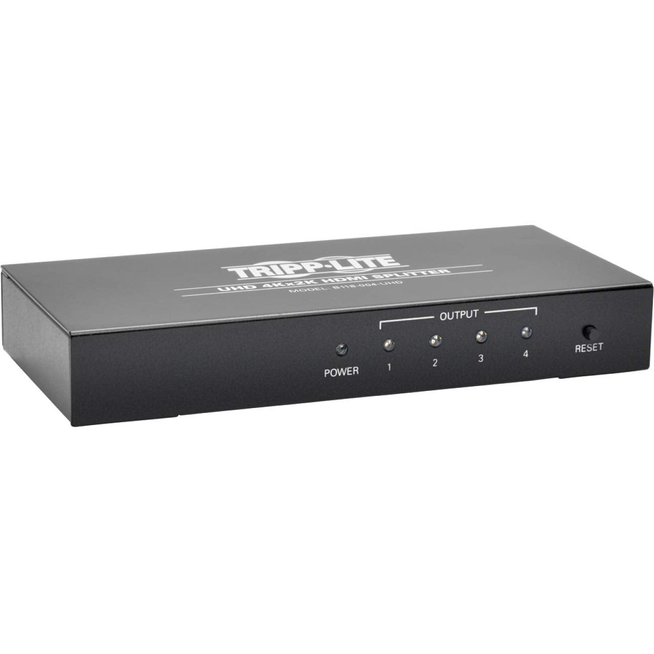Tripp Lite HDMI Splitter, 4 Port 1 in 4 out Splitter, 4K Audio Video, DVI Compatible, HDCP 1.3, 4K x 2K (B118-004-UHD)