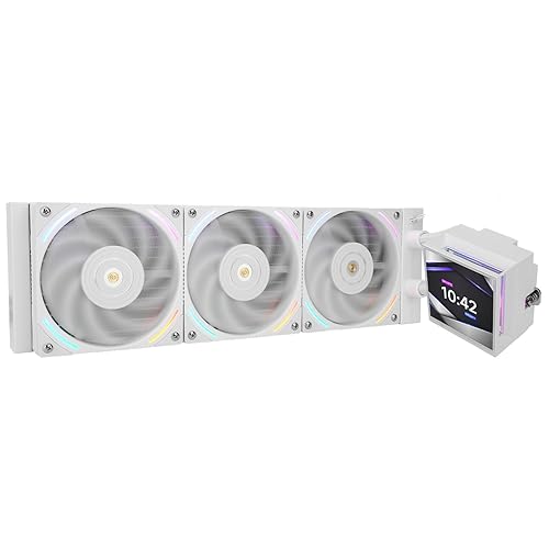 Thermalright Hyper Vision 360 ARGB AIO CPU Liquid Cooler - Magnetic Fixed 3.95" LCD Display Screen, 2150RPM PWM Fans, for AMD AM4/AM5 & Intel