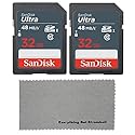 2 Pack SanDisk 32 GB Class 10 SDHC Flash Memory Card works with Bestguarder HD IP66 Infrared Night Vision Game & Trail Hunting Scouting Ghost Camera