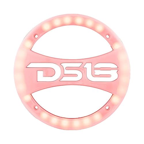 DS18 PRO-GRILL8LGO Grill Speaker Cover Built in RGB Light - 8-Inch, Uv Coating, Scratch Resistant, Protect and Cover Your Speakers (Single)