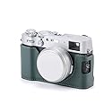Tilta Leather Camera Case Compatible with Fujifilm X100VI (Green) | Integrated Hand Grip | Bottom Protection | Small Flap for Battery Access |