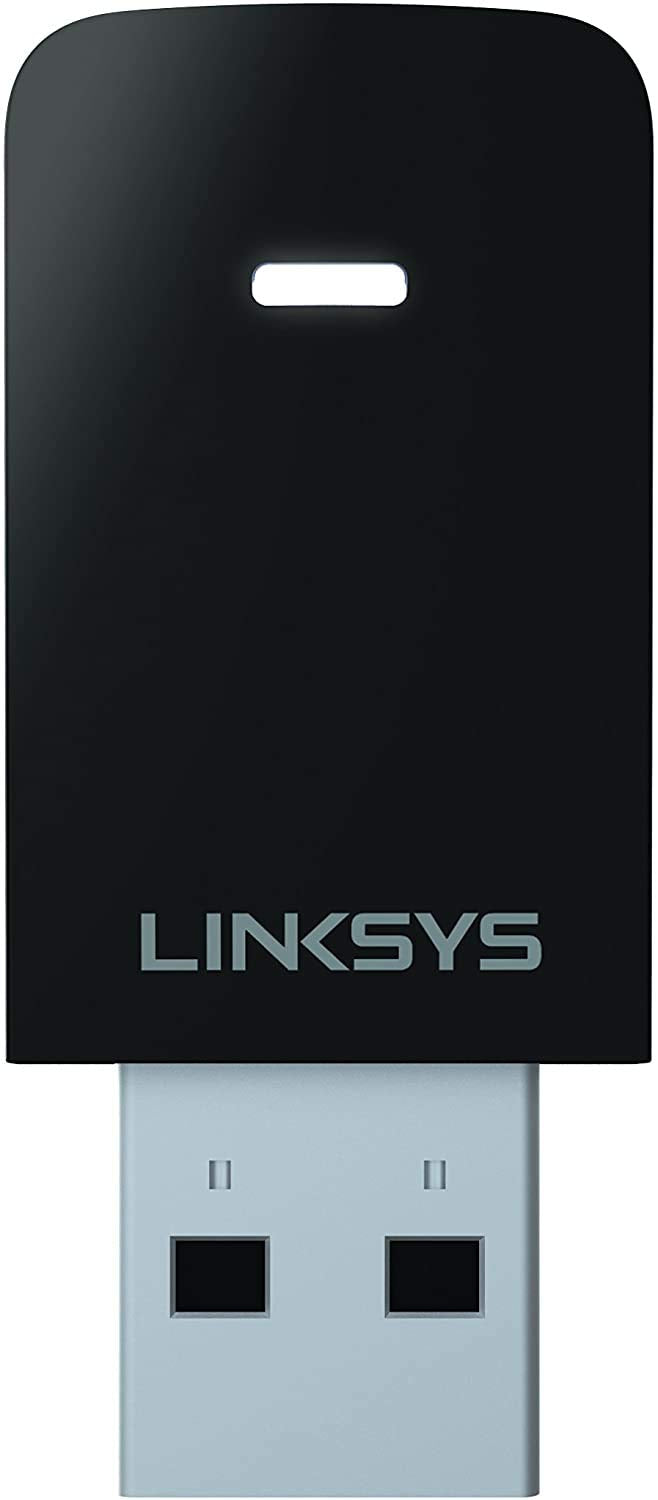 Linksys USB Wireless Network Adapter, Dual-Band wireless Adapter for PC, 600Mbps (AC600) Speed - WUSB6100M