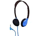HamiltonBuhl Personal On-Ear Stereo Headphone, Blue