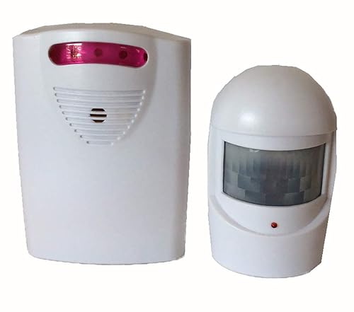 Bunkerhhill Wireless Motion Sensor Driveway Alert System 30 ft 40 Degrees